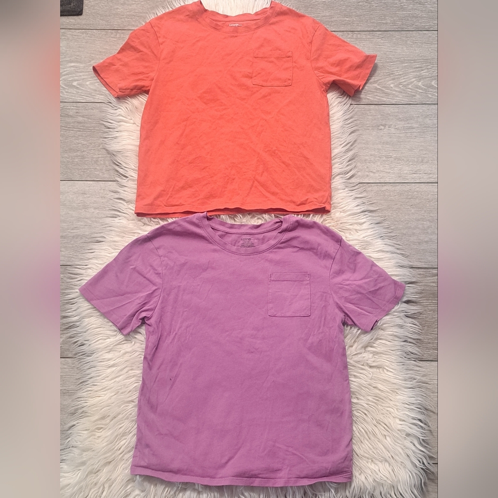 2 Brand New George Kids Orange and Purple T-Shirts